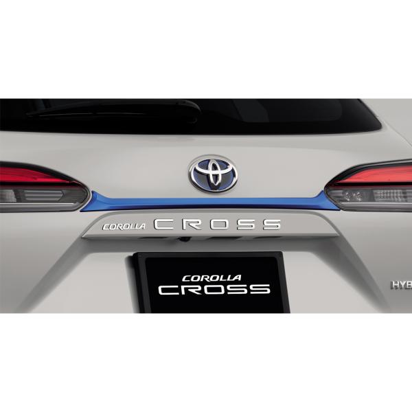 COROLLA CROSS トヨタ純正 バックドア リアドアガーニッシュ ブルー カローラクロス T...