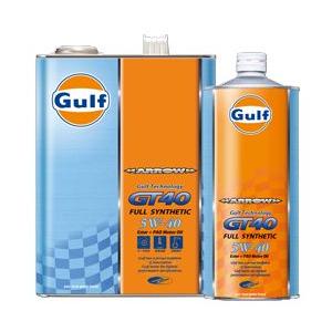 Gulf ARROW（ガルフ アロー）GT40 5W-40 / 5W40 1L缶(1リットル缶)×12本セット Gulf ガルフオイル 5W40 送料サイズ100｜partskan