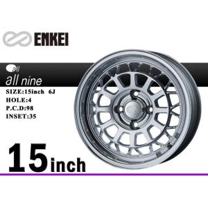 ENKEI アルミホイール all nine/オールナイン 15x6J 4/100 35 ミラー