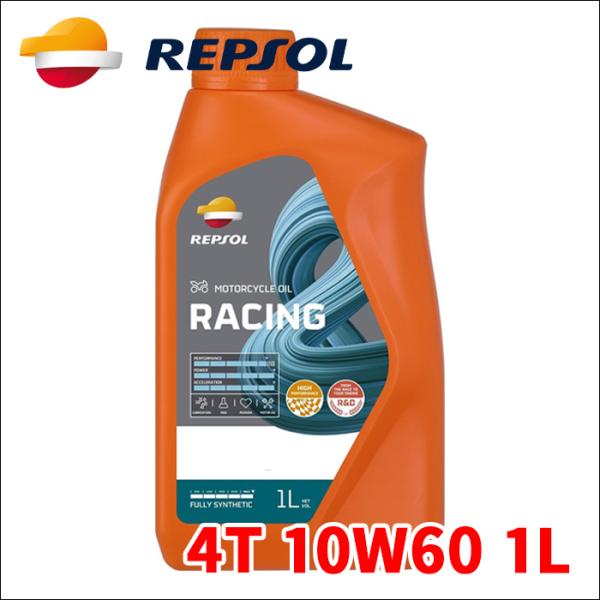 REPSOL MOTO RACING レンジ 4T  エンジンオイル 4T SN 10W60 1L ...