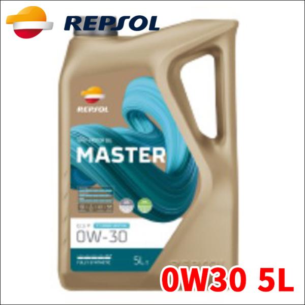 REPSOL MASTER レンジ ECO-P エンジンオイル 0W30 5L 0007455 4輪...