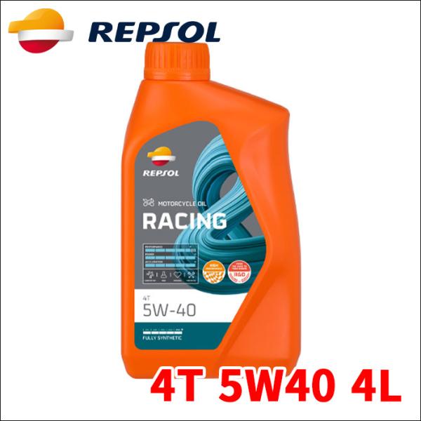 REPSOL MOTO RACING レンジ 4T  エンジンオイル 4T 5W40 4L 0074...