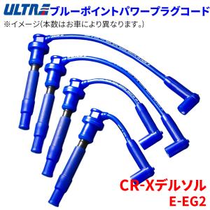 CR-Xデルソル  E-EG2 ホンダ プラグコード ブルーポイントパワープラグコード 2428-40 パワープラグコード 永井電子