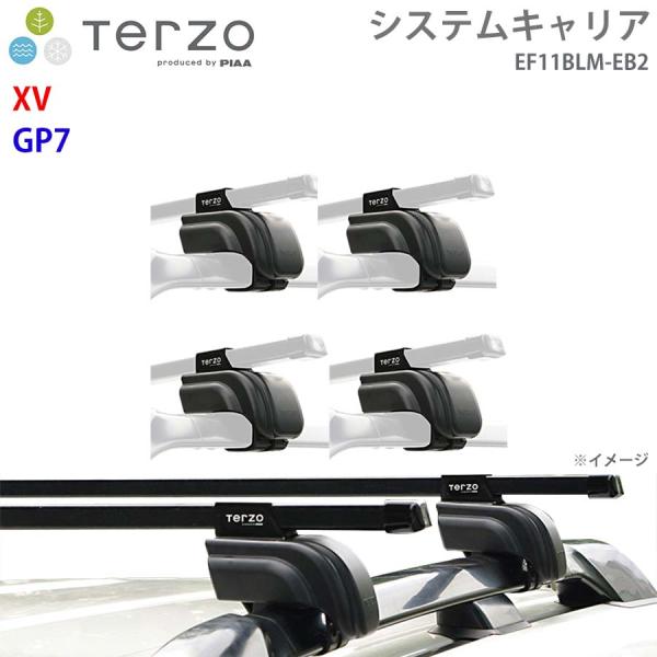 XV GP7 一台分 EF11BLM EB2  TERZO システムキャリア  フット スクエアバー...
