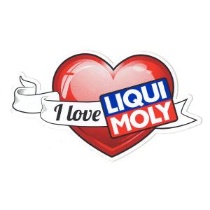 LIQUI MOLY リキモリ ステッカー デカール 約7cm×約12cm I LOVE LIQUIMOLY シール ロゴ 非売品 ポイント消化 普通郵便発送 送料無料｜partsking