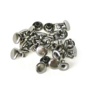 中カシメ 片面短足 ニッケル 14コ入