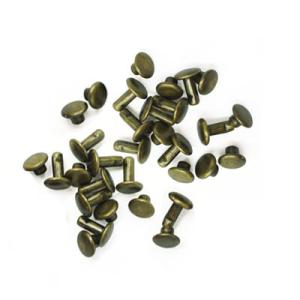 小カシメ 両面並足 アンティーク 6コ入