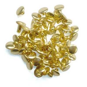 中カシメ 片面並足 ゴールド 10コ入