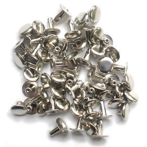 中カシメ 片面並足 ニッケル 10コ入