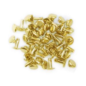 中カシメ 片面長足 ゴールド 9コ入