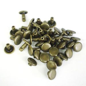 中カシメ 両面並足 アンティーク 8コ入