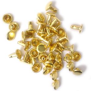 中カシメ 両面並足 ゴールド 7コ入