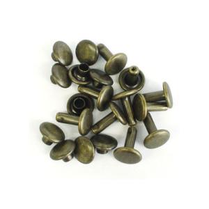 中カシメ 両面長足 アンティーク 8コ入