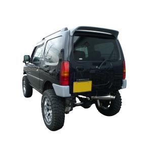 ジムニーJB23W用リア・コーナーバンパー【アルミ縞板製】 リアガード