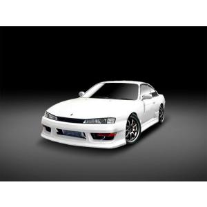 シルビア S14 フロントバンパー 後期 エアロ FRP 未塗装 社外品 SILVIA 日産 ニッサン NISSAN｜パーツランド(Yショッピング店)