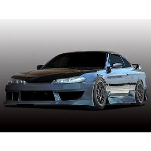 シルビア S15 サイドステップ エアロ FRP 未塗装 社外品 左右セット SILVIA 日産 ニッサン NISSAN｜partsland-ys