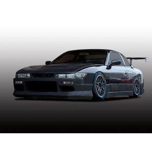 シルビア S14 サイドステップ 前期 エアロ FRP 未塗装 社外品 左右