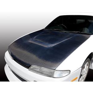 シルビア S14 ボンネット 後期 エアロ カーボン 未塗装 社外品 SILVIA