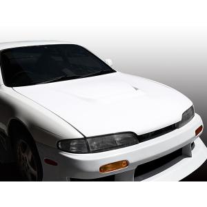 シルビア S14 ボンネット 後期 エアロ カーボン 未塗装 社外品 SILVIA