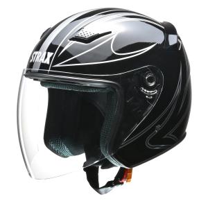 LEAD リード工業 STRAX SJ-9 ジェットヘルメット SG・PSC（全排気量対応）ブラック （M・L・LL サイズをお選び下さい）｜partsline24