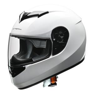 LEAD リード工業 STRAX SF-12 フルフェイスヘルメット SG・PSC（全排気量対応）ホワイト （M・L・LL サイズをお選び下さい）｜partsline24