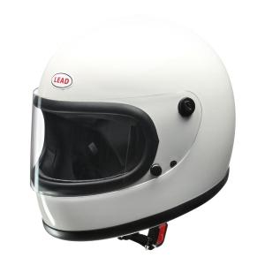 LEAD リード工業 RX-200R フルフェイスヘルメット SG・PSC（全排気量対応）RX-200リバイバルモデル ホワイト（フリーサイズ）｜partsline24