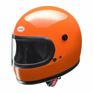 LEAD リード工業 RX-200R フルフェイスヘルメット SG・PSC（全排気量対応）RX-200リバイバルモデル オレンジ（フリーサイズ）｜partsline24