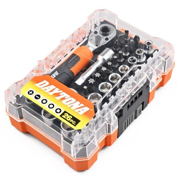 61370 デイトナ Daytona ミニツールセット 26ピース（ラチェットハンドル付）工具セット...