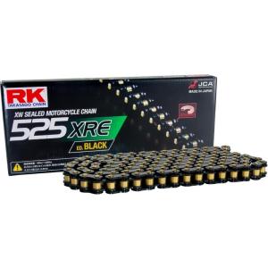 アールケー・ジャパン RKチェーン 525XRE-120L ED.BLACK ブラック（BL525XRE-120L）｜パーツライン24
