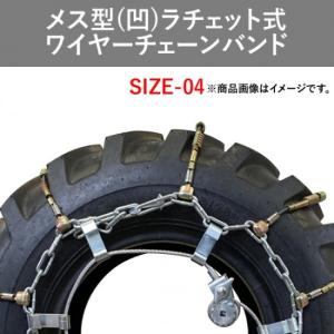 JET04 1ペア(タイヤ2本分) 建設機械・除雪車両用ラチェット式ワイヤー