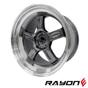 2本セット Rayone Racing 5008 18インチ 10.5J+10 5H PCD114.3 ガンメタリック アルミホイール｜partsmax