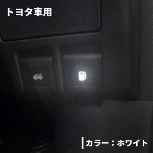 トヨタ車用  LED付き フューエルオープナー　ホワイト　給油口 カスタム パーツ