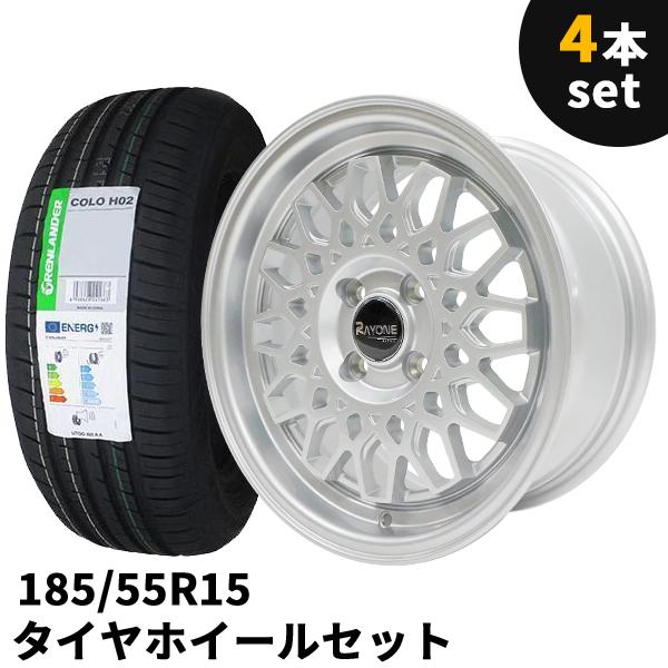 タイヤホイール 4本セット Rayone Racing 643SL　15インチ 7J +35 4H ...