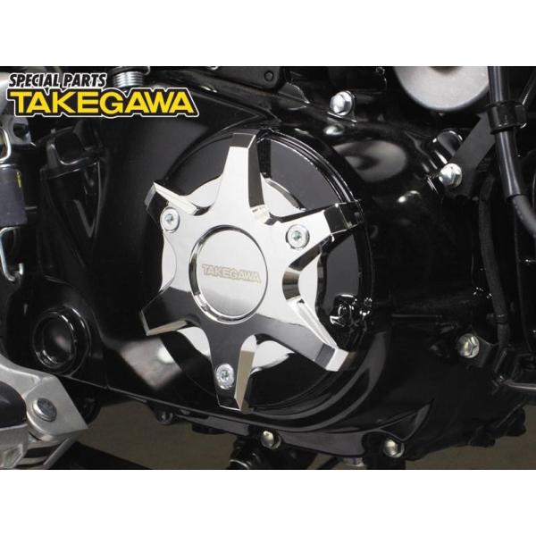 スペシャルパーツ武川 GROM/MSX125 R.クランクケースカバープロテクター（クロムメッキ） ...