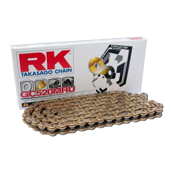 RK ドライブチェーン GC520MRU 100L 軽量ゴールドチェーン