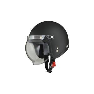 LEAD（リード工業） MOUSSE（ムース） バブルシールド付きジェットヘルメット ハーフマットブラック｜partsonline