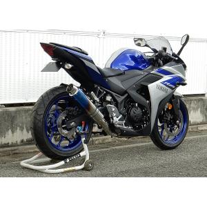 WR'S YAMAHA YZF-R25 / MT-25用 ダブルアールズ チタンサイレンサー（焼き色タイプ）//フルエキゾースト・ラウンドタイプサイレンサー（LS2250JM）｜partsonline