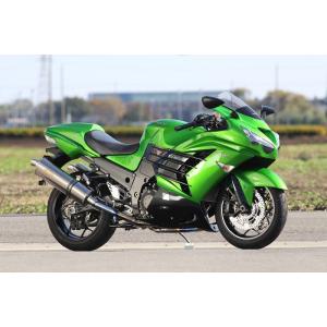 アールズギア Kawasaki Ninja ZX-14R('16〜)用 ワイバン Twin & Slip-On チタンクロスオーバル ツインタイプスリップオンマフラー（WK29-02XT）｜partsonline