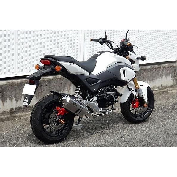 WR&apos;S HONDA GROM(2016&apos;-)用 チタンソリッドオーバルサイレンサー/フルエキゾース...