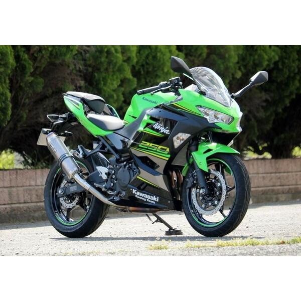 WR&apos;S Kawasaki Ninja250 2018- SS-OVALソリッドタイプ スリップオン...