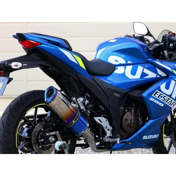 WR'S SUZUKI GIXXER SF 250 ジクサーSF250 SS-OVAL 焼き色チタン...