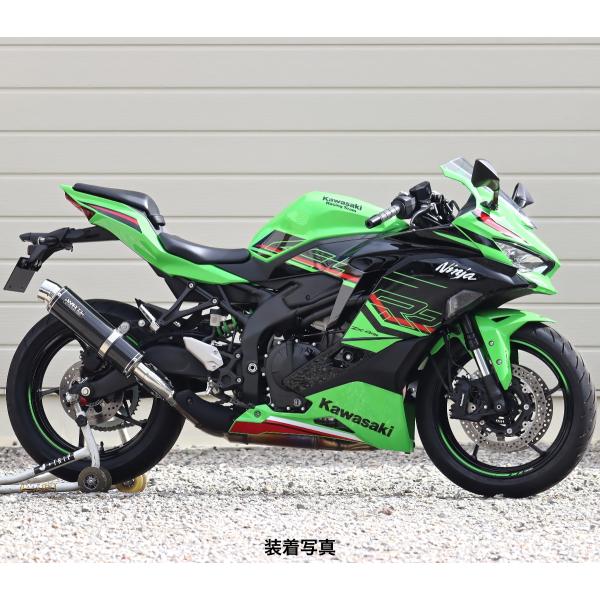 WR'S Kawasaki ZX-4R SE/ZX-4RR ラウンドタイプSLIP-ONマフラー（カ...