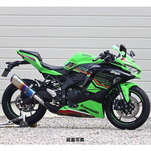 WR'S Kawasaki ZX-4R SE/ZX-4RR SS-OVAL 焼き色チタンスリップオン...