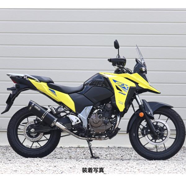 WR'S SUZUKI Vストローム250SX SS-OVALフルエキゾーストマフラー（F-BLAC...