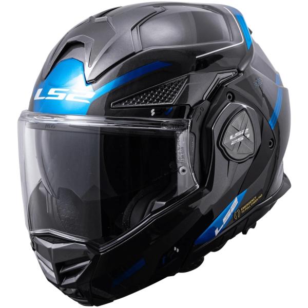LS2 ADVANT-X F BLACK TITANIUM BLUE（アドヴァントエックス エフ ブ...