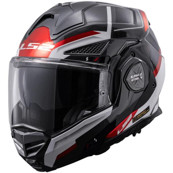 LS2 ADVANT-X F BLACK WHITE RED（アドヴァントエックス エフ ブラックホ...