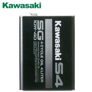 KAWASAKI 純正エンジンオイル R4 SJ10W-40 4L MAグレード カワサキ Kawasaki（カワサキ）純正オイル R4 10W-40 SJ 4L缶