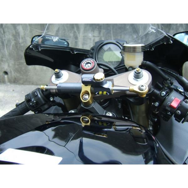 HYPERPRO ZX-10R ZX-6R CNCステアリングダンパーステー 75mm/TYPE-1...