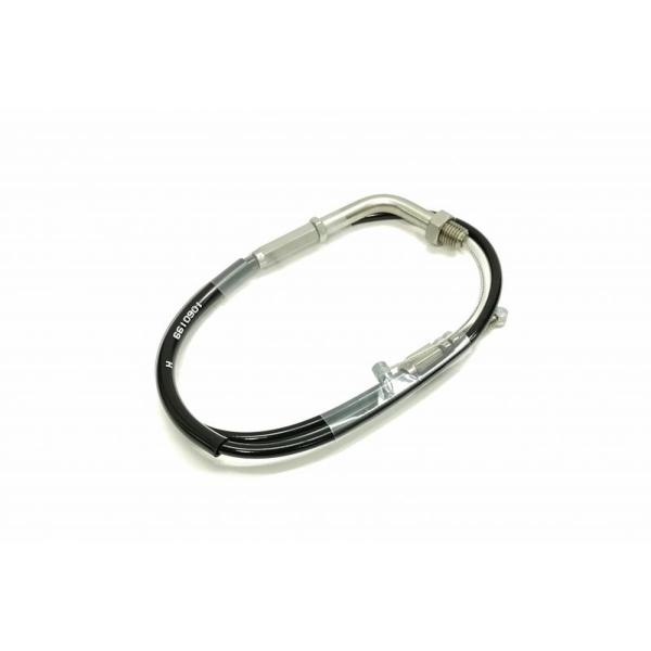ACTIVE GSX1300R/R1000 専用スロットルワイヤー メッキ金具/アウターブラック(引...