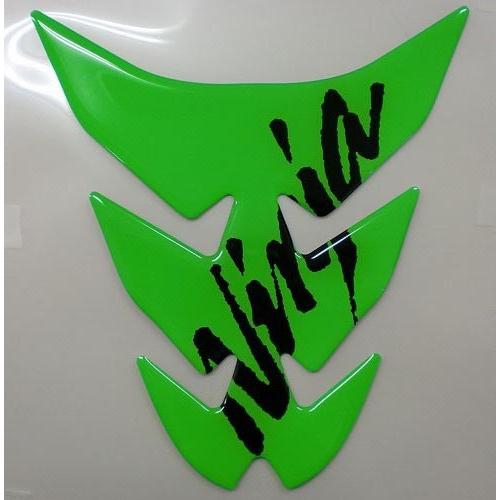 Kawasakiオリジナル Ninja ロゴ入りタンクパッド（ライムグリーン） J2007-0040